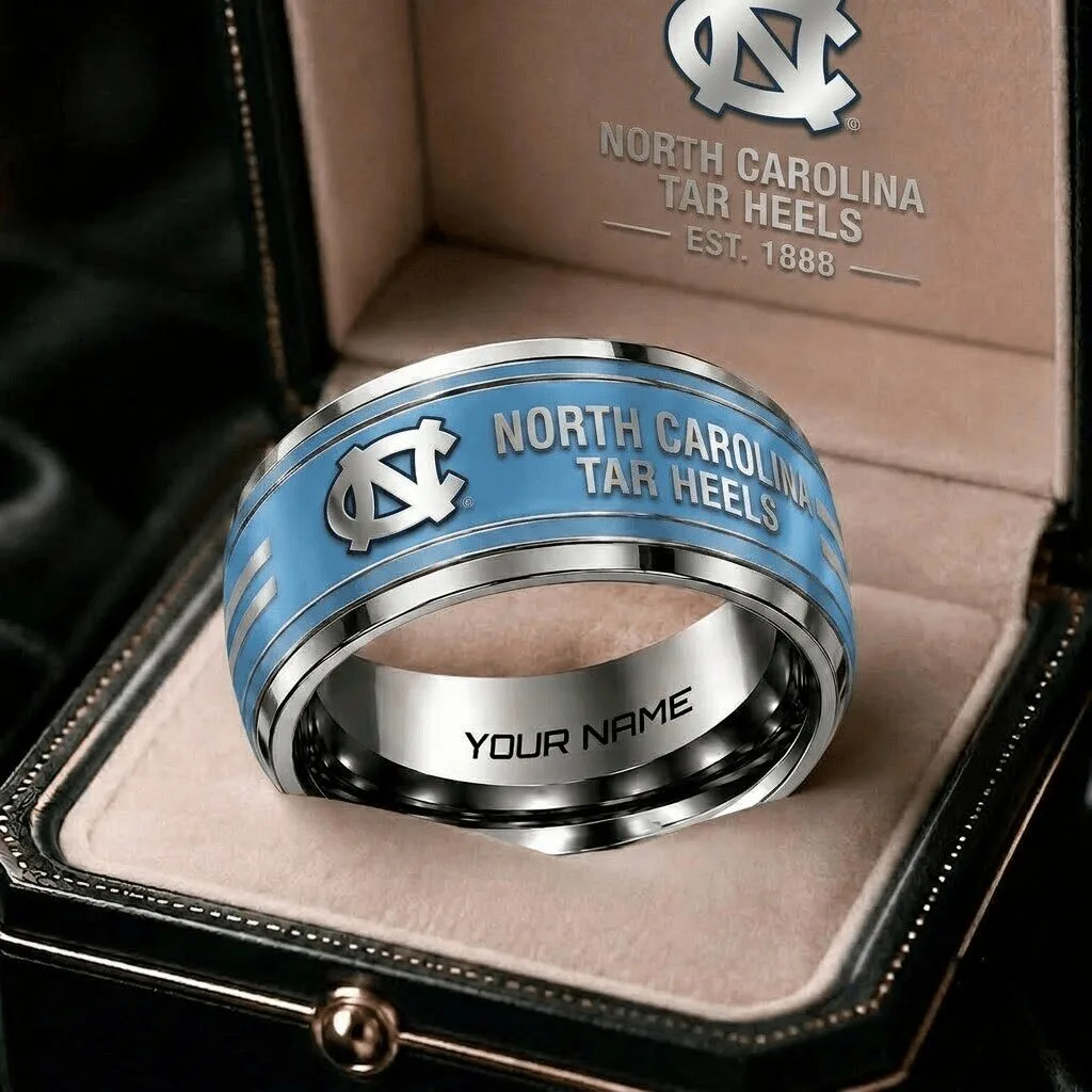 North Carolina Tar Heels Personalized Engraved College Sports Ring