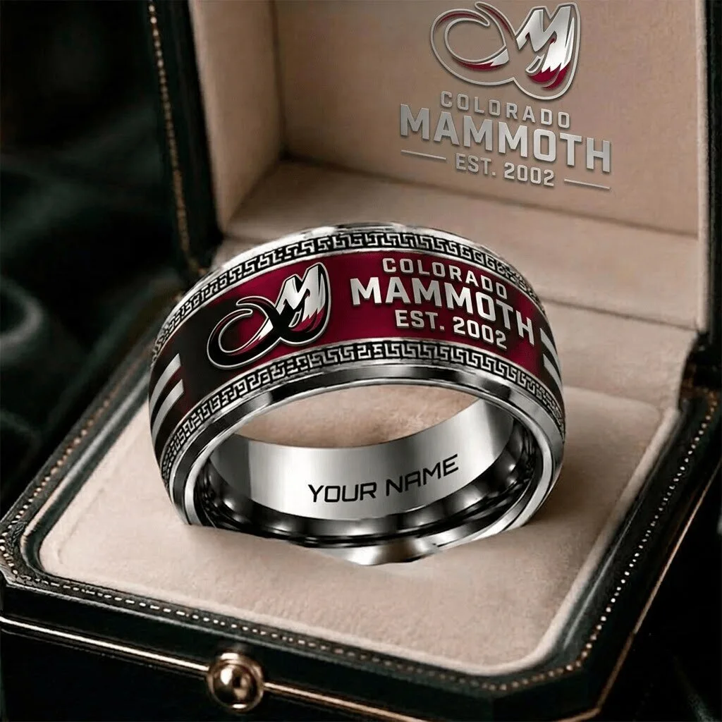 Colorado Mammoth National Lacrosse League Personalized Ring Gift