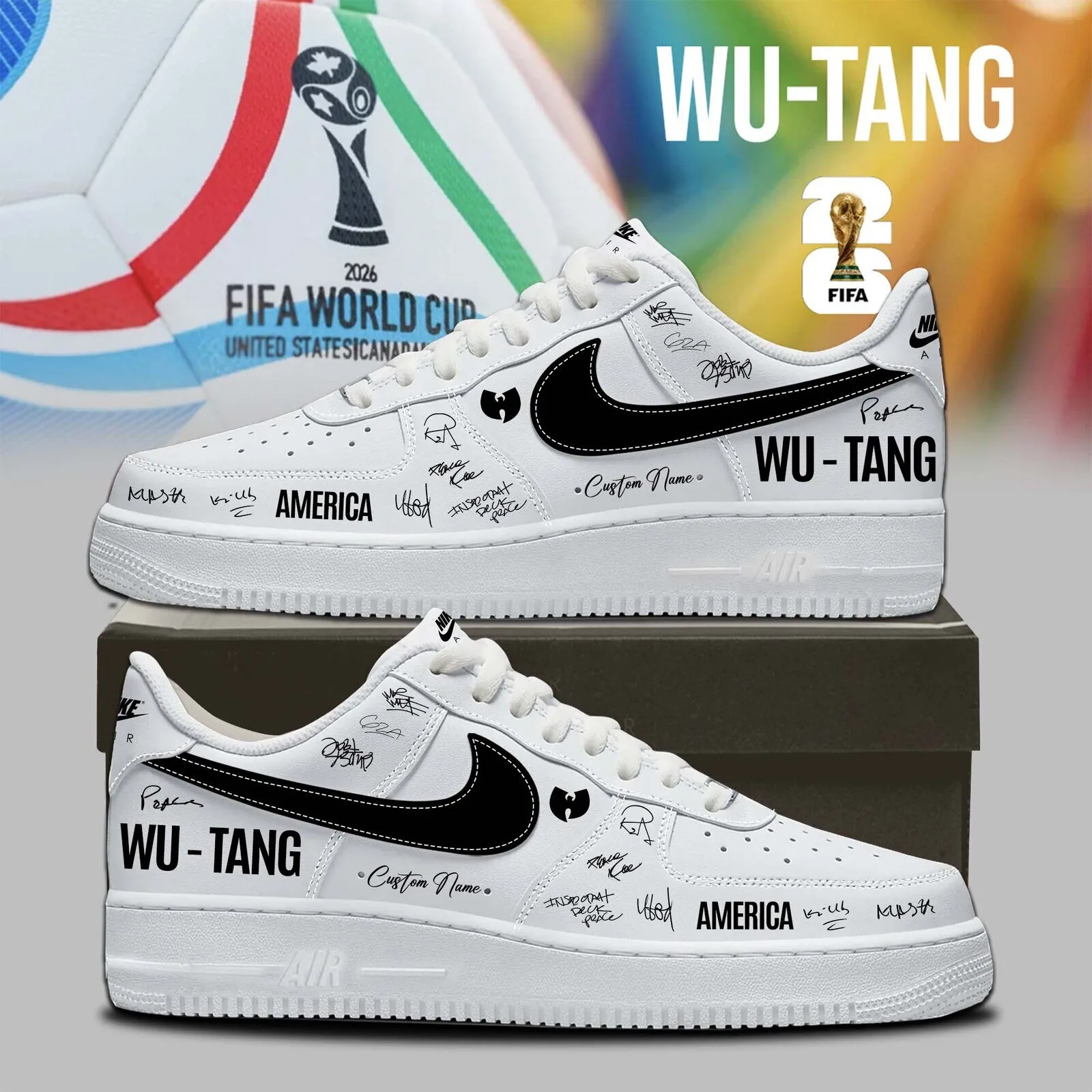 Limited Edition Wu-Tang Clan USA Soccer Shoes 1-4 for World Cup 2026 Global Pride