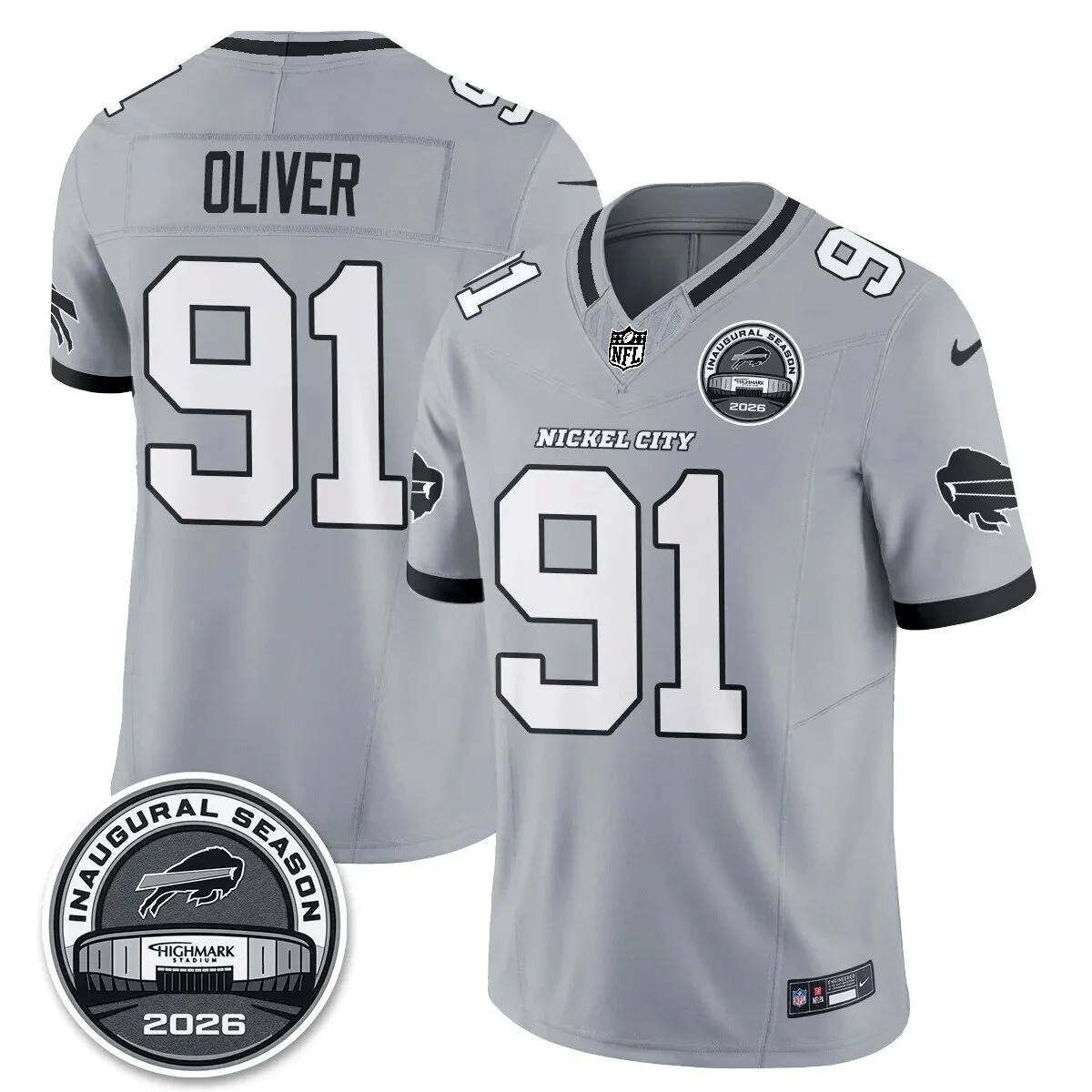 Josh Allen Buffalo Bills Nickel City Edition Inaugural Season Football Jersey 26 Josh Allen Buffalo Bills Nickel City Edition Inaugural Season Football Jersey