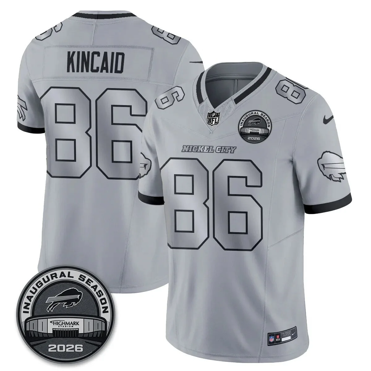 Josh Allen Buffalo Bills Nickel City Edition Inaugural Season Football Jersey 33 Josh Allen Buffalo Bills Nickel City Edition Inaugural Season Football Jersey