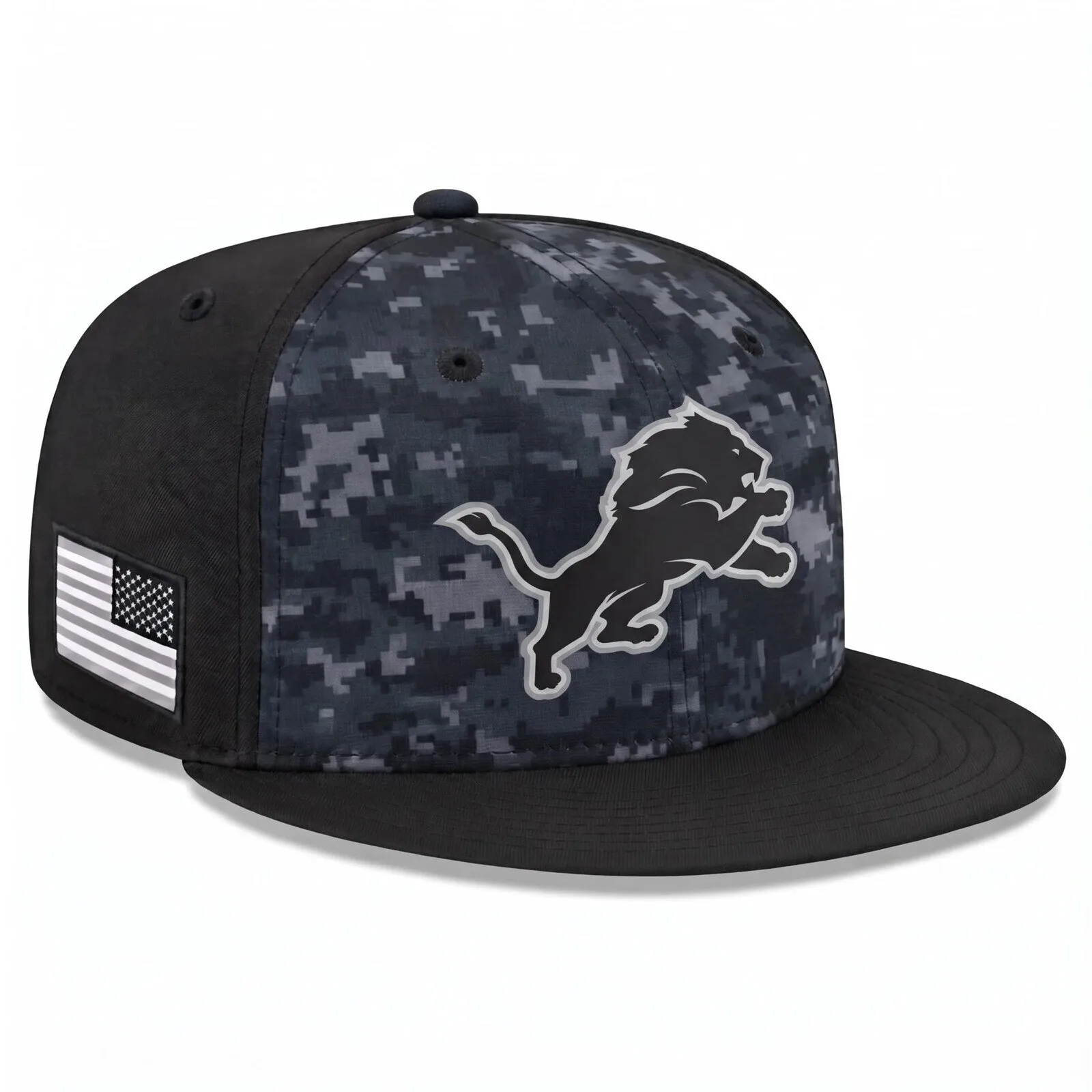 Detroit Lions Salute To Service Digital Camo Snapback Cap Hat
