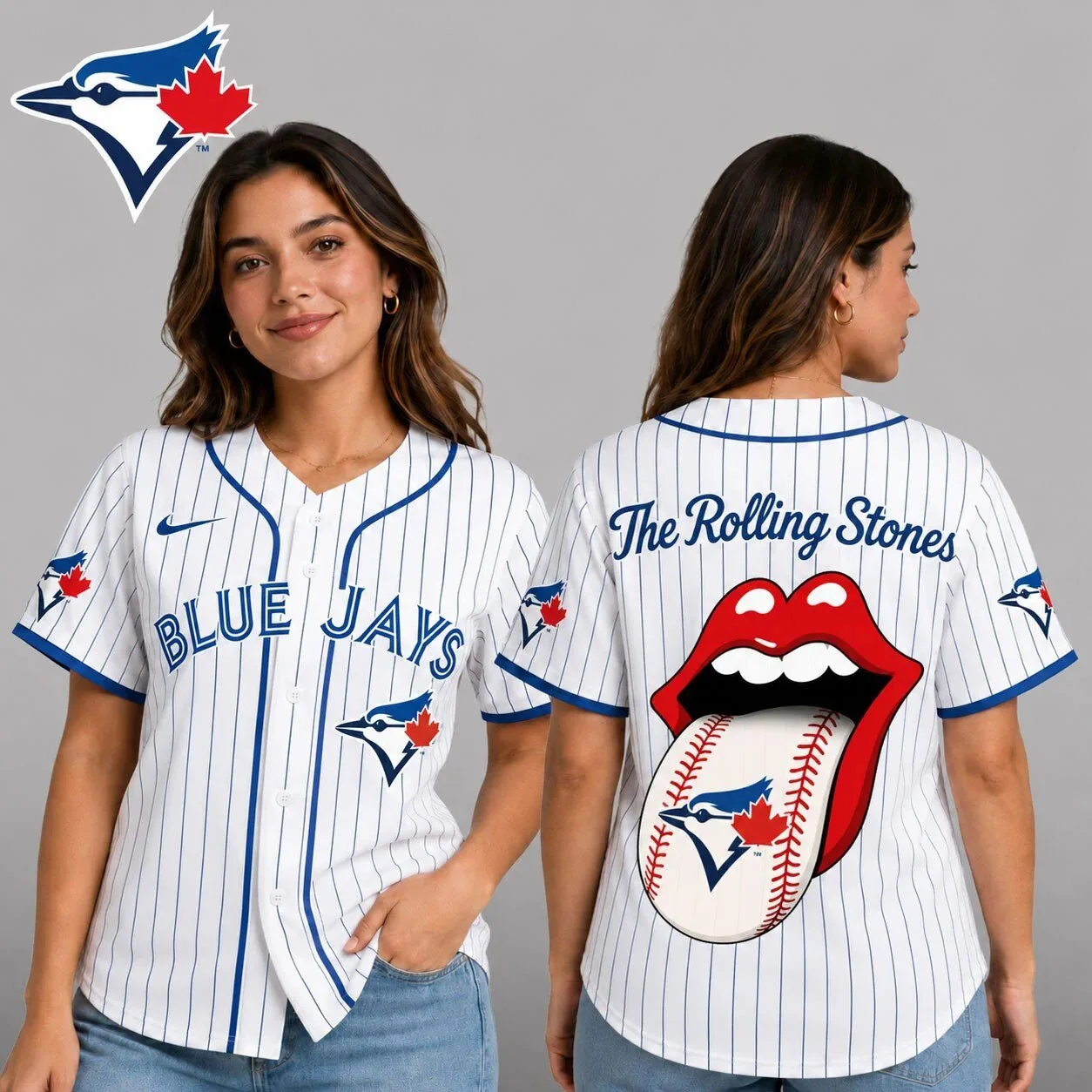 Toronto Blue Jays The Rolling Stones Baseball Jersey Shirt
