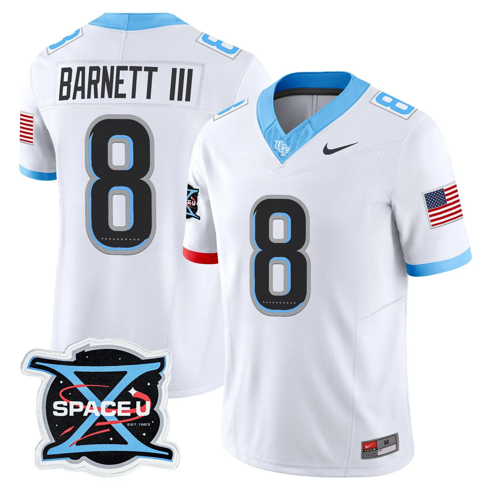 UCF Knights Mission X Space U Barnett III Football Jersey 1 UCF Knights Mission X Space U Barnett III Football Jersey