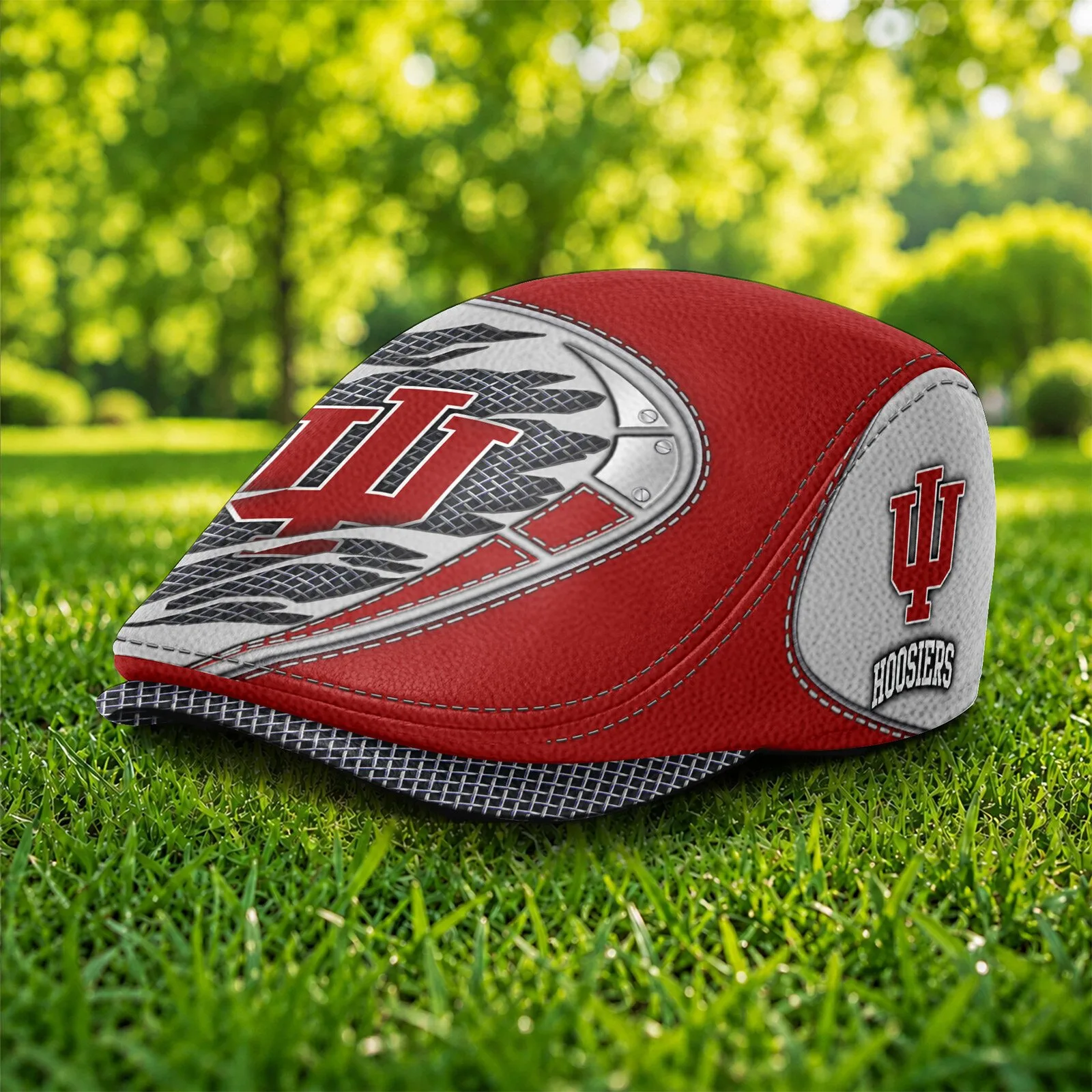 Indiana Hoosiers NCAA Red Flat Cap Golf Hat for Men and Women