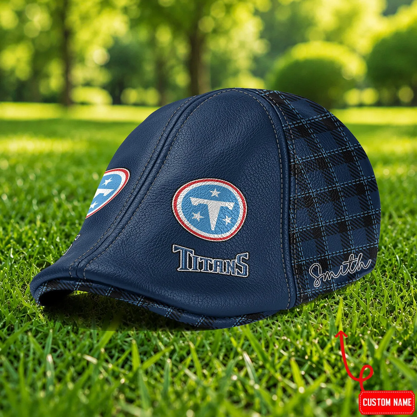Tennessee Titans NFL Football Team Custom Name Ivy Cap Flat Hat
