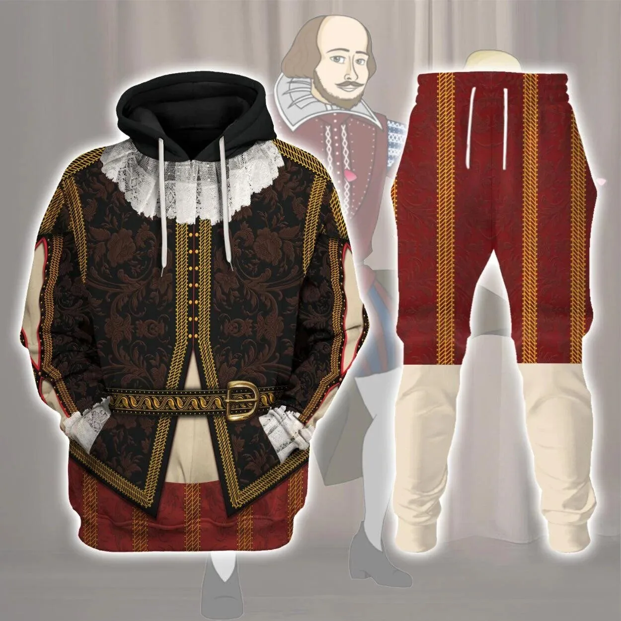 William Shakespeare Renaissance Costume Hoodie