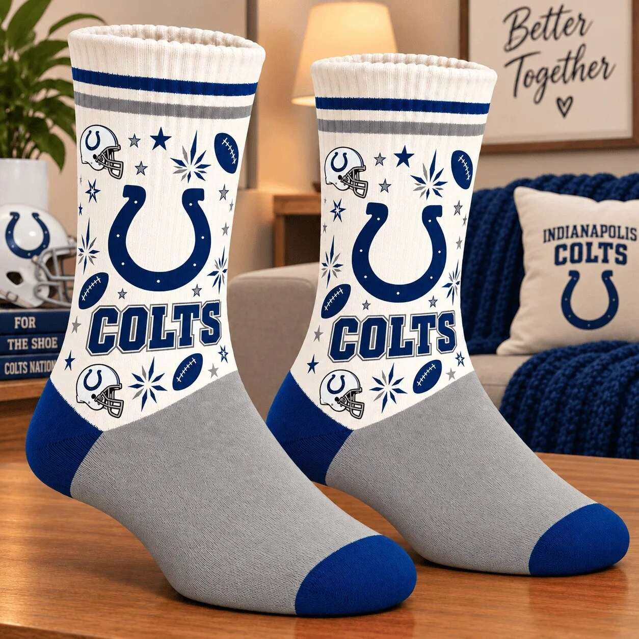 Indianapolis Colts Football Team Fan Socks