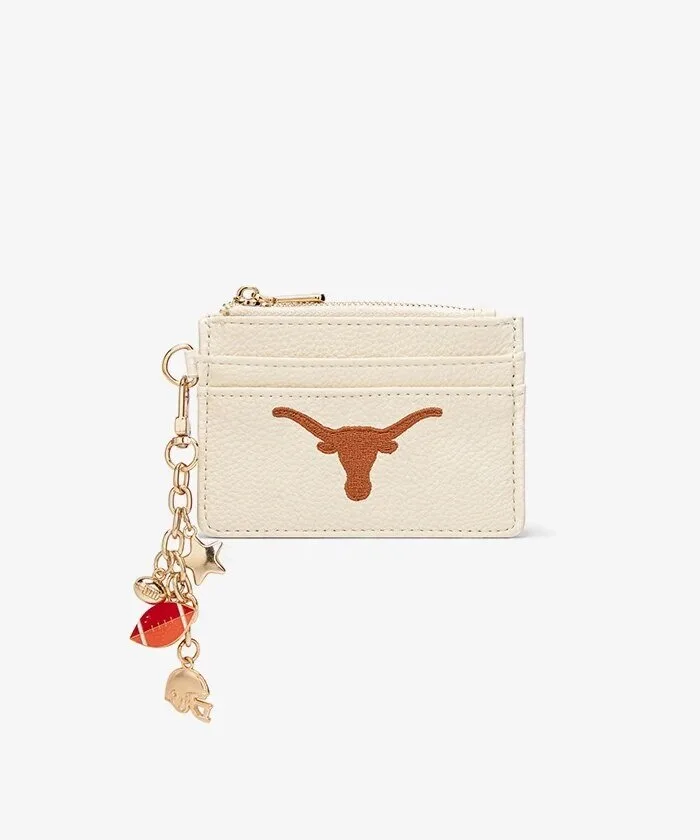 Texas Longhorns Football Team Logo Card Holder Wallet with Charm Keychain 15 Texas Longhorns Football Team Logo Card Holder Wallet with Charm Keychain