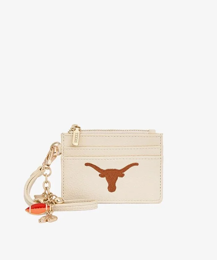 Texas Longhorns Football Team Logo Card Holder Wallet with Charm Keychain 16 Texas Longhorns Football Team Logo Card Holder Wallet with Charm Keychain