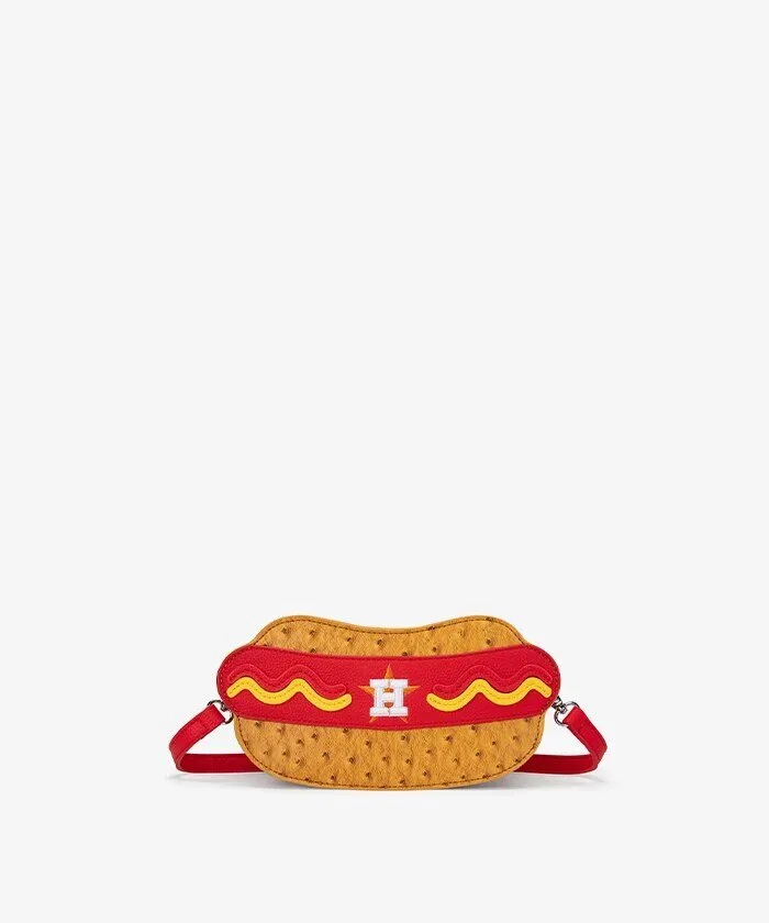 Houston Astros Hot Dog Crossbody Bag with Adjustable Strap