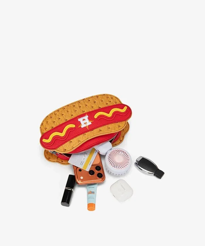 Houston Astros Hot Dog Crossbody Bag with Adjustable Strap 19 Houston Astros Hot Dog Crossbody Bag with Adjustable Strap