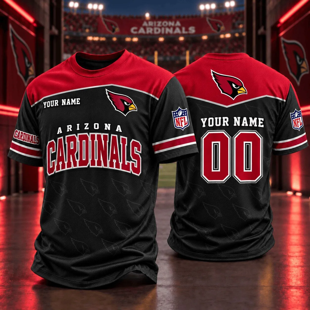 Arizona Cardinals Fan Shirt Personalized National Football League Jersey