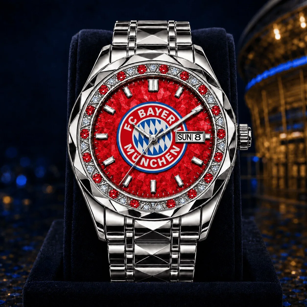FC Bayern Munich Bundesliga Men's Luxury Stainless Steel Watch