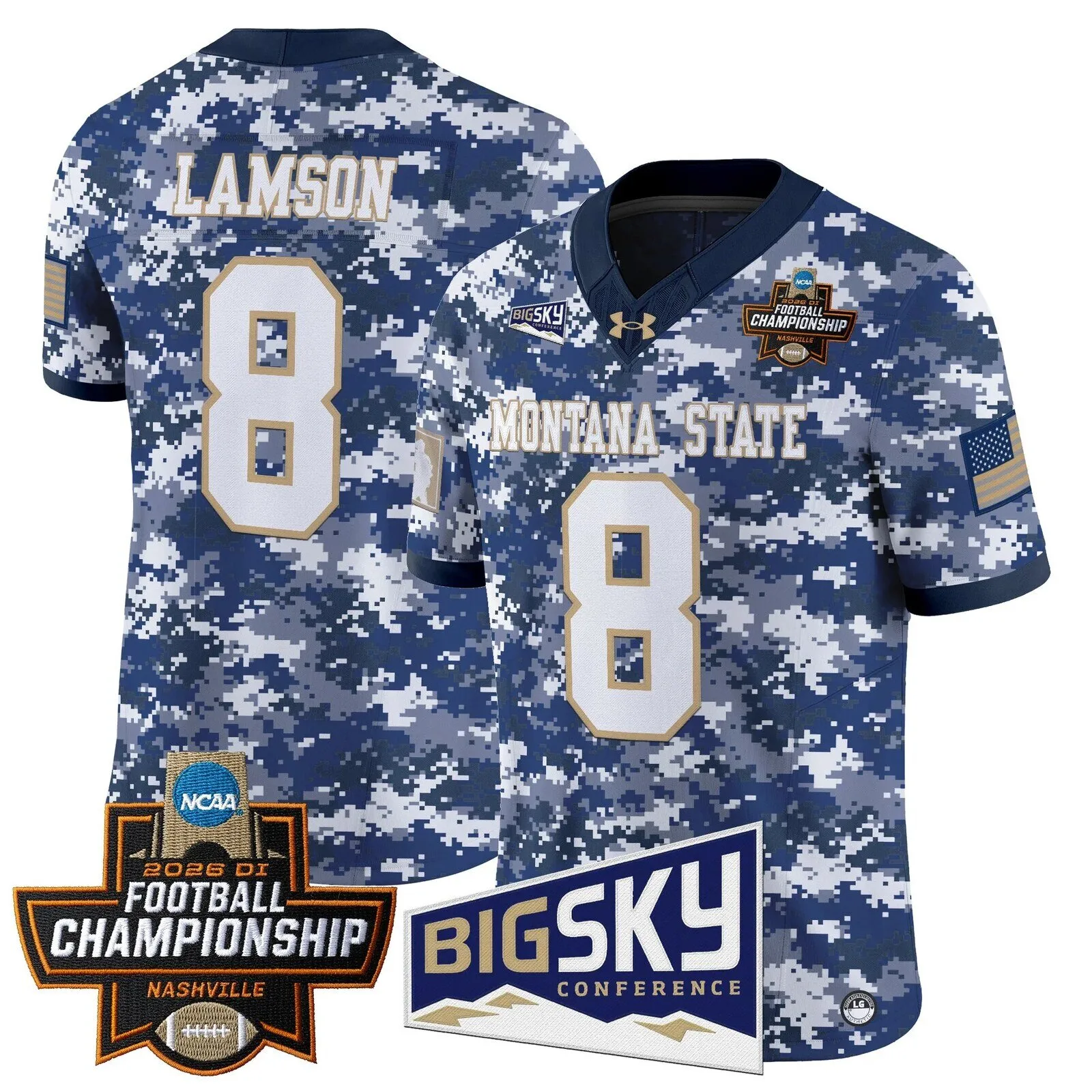Montana State Bobcats 2026 Football Championship Vapor Limited Football Jersey 48 Montana State Bobcats 2026 Football Championship Vapor Limited Football Jersey