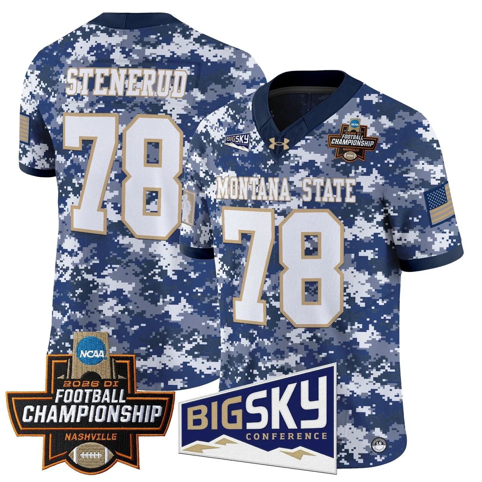 Montana State Bobcats 2026 Football Championship Vapor Limited Football Jersey 52 Montana State Bobcats 2026 Football Championship Vapor Limited Football Jersey