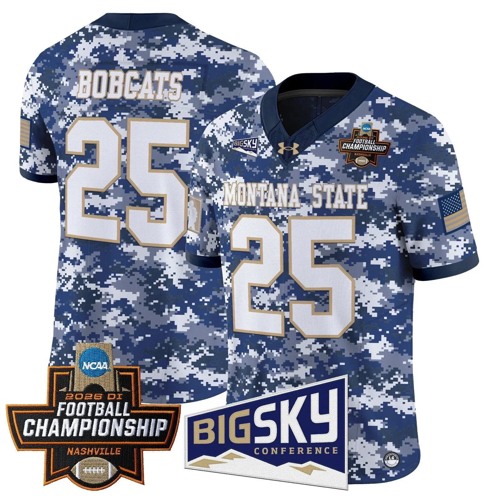 Montana State Bobcats 2026 Football Championship Vapor Limited Football Jersey 54 Montana State Bobcats 2026 Football Championship Vapor Limited Football Jersey