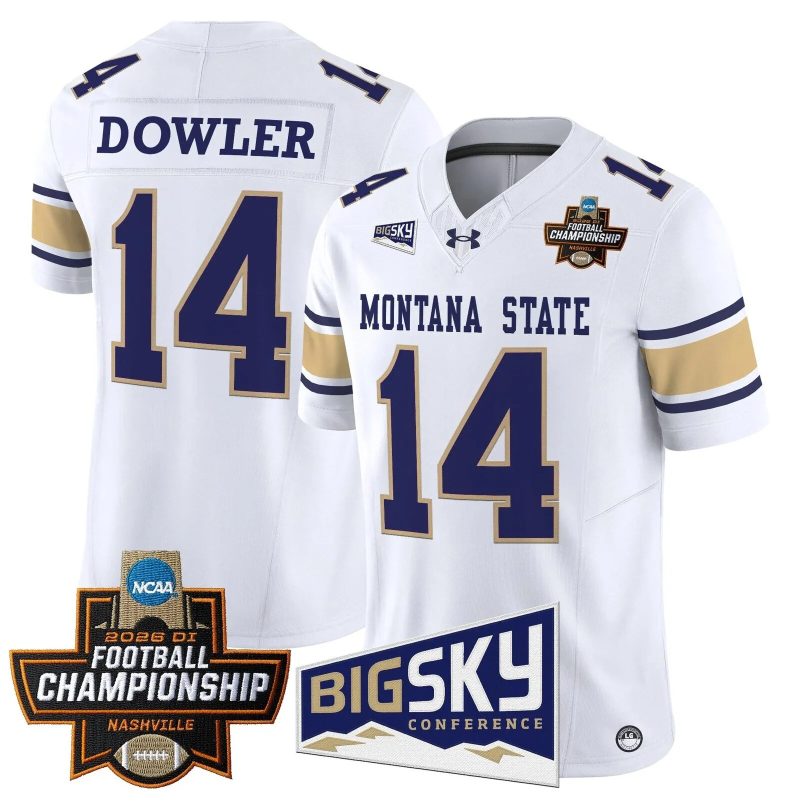 Montana State Bobcats 2026 Football Championship Vapor Limited Football Jersey 59 Montana State Bobcats 2026 Football Championship Vapor Limited Football Jersey