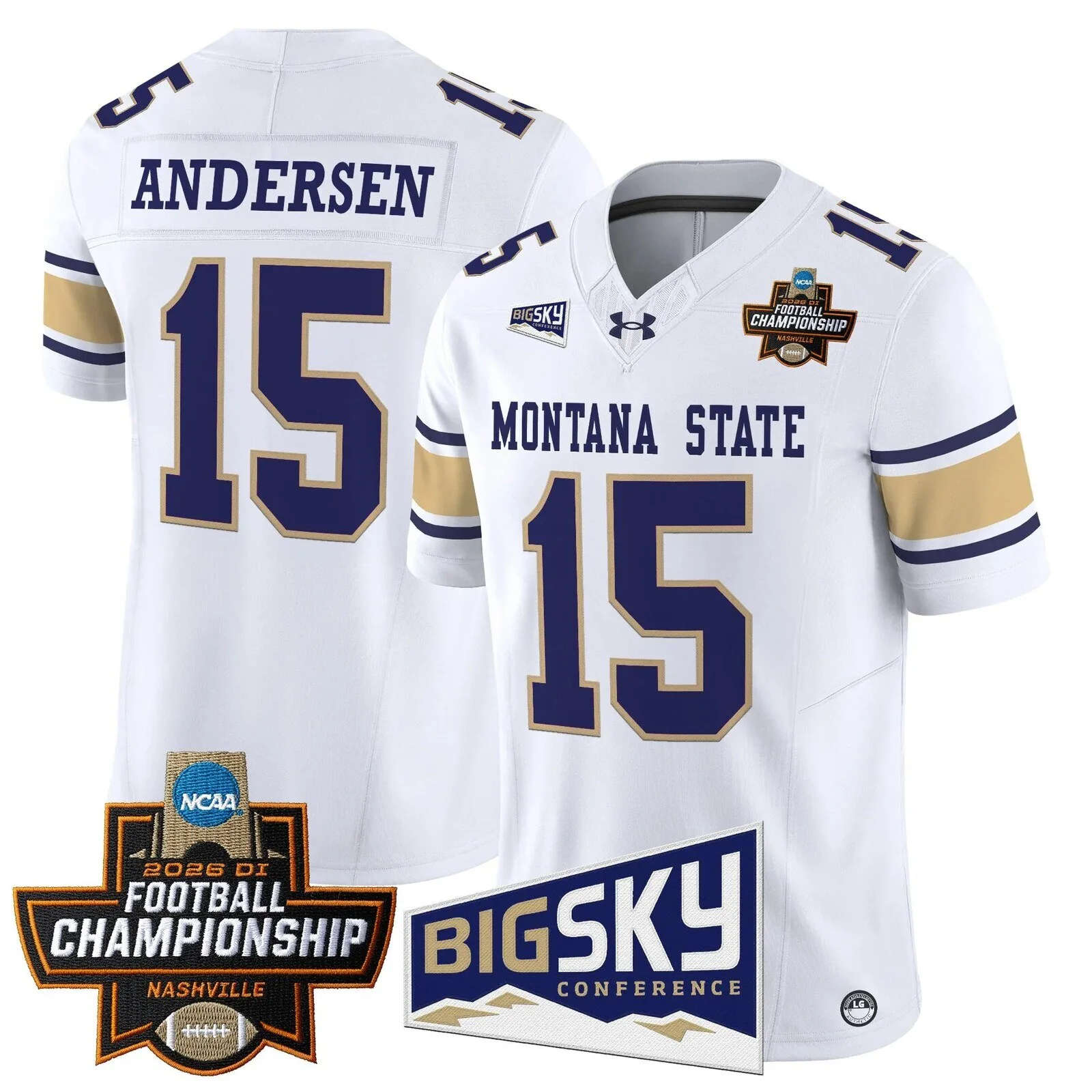 Montana State Bobcats 2026 Football Championship Vapor Limited Football Jersey 61 Montana State Bobcats 2026 Football Championship Vapor Limited Football Jersey