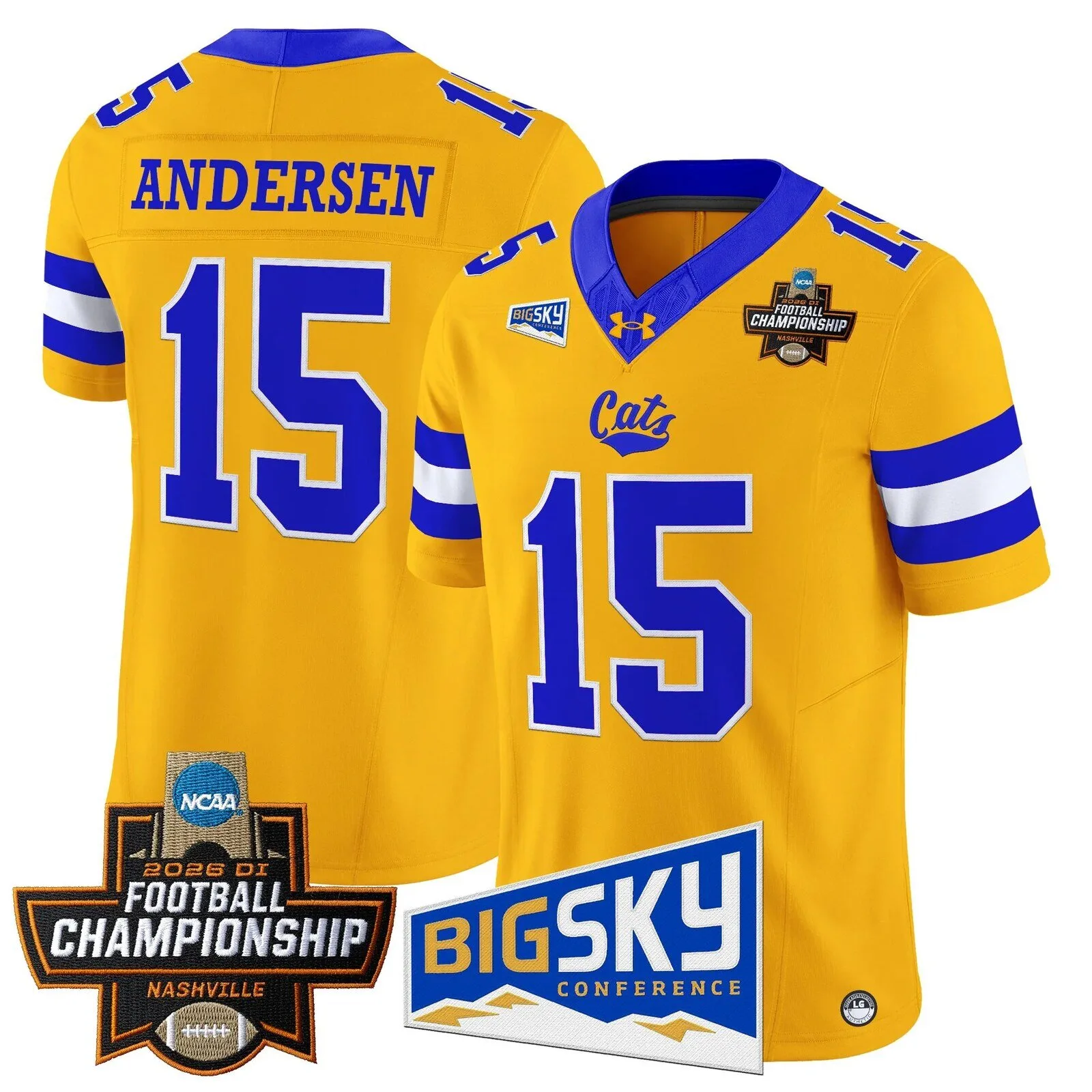 Montana State Bobcats 2026 Football Championship Vapor Limited Football Jersey 69 Montana State Bobcats 2026 Football Championship Vapor Limited Football Jersey
