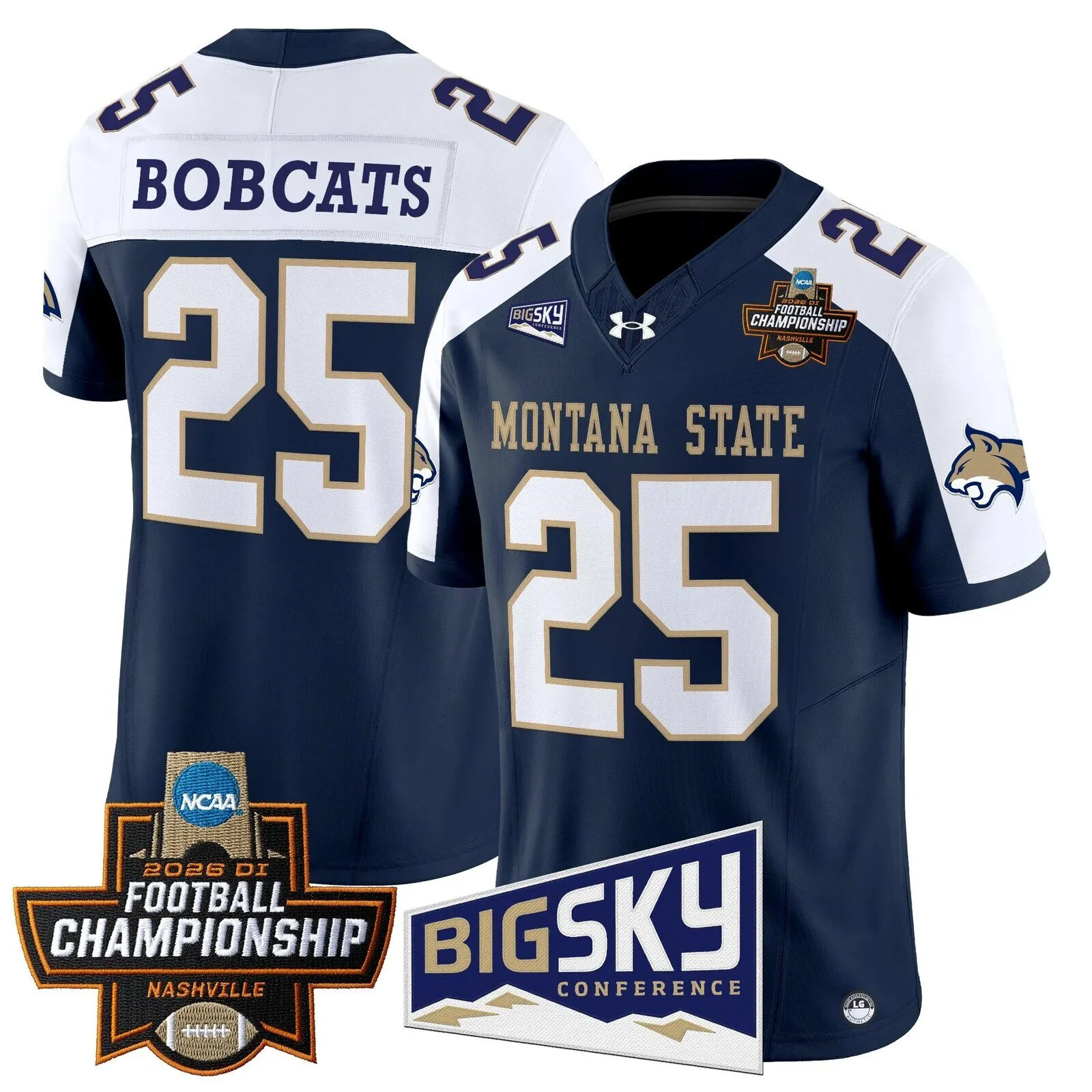 Montana State Bobcats 2026 Football Championship Vapor Limited Football Jersey 78 Montana State Bobcats 2026 Football Championship Vapor Limited Football Jersey