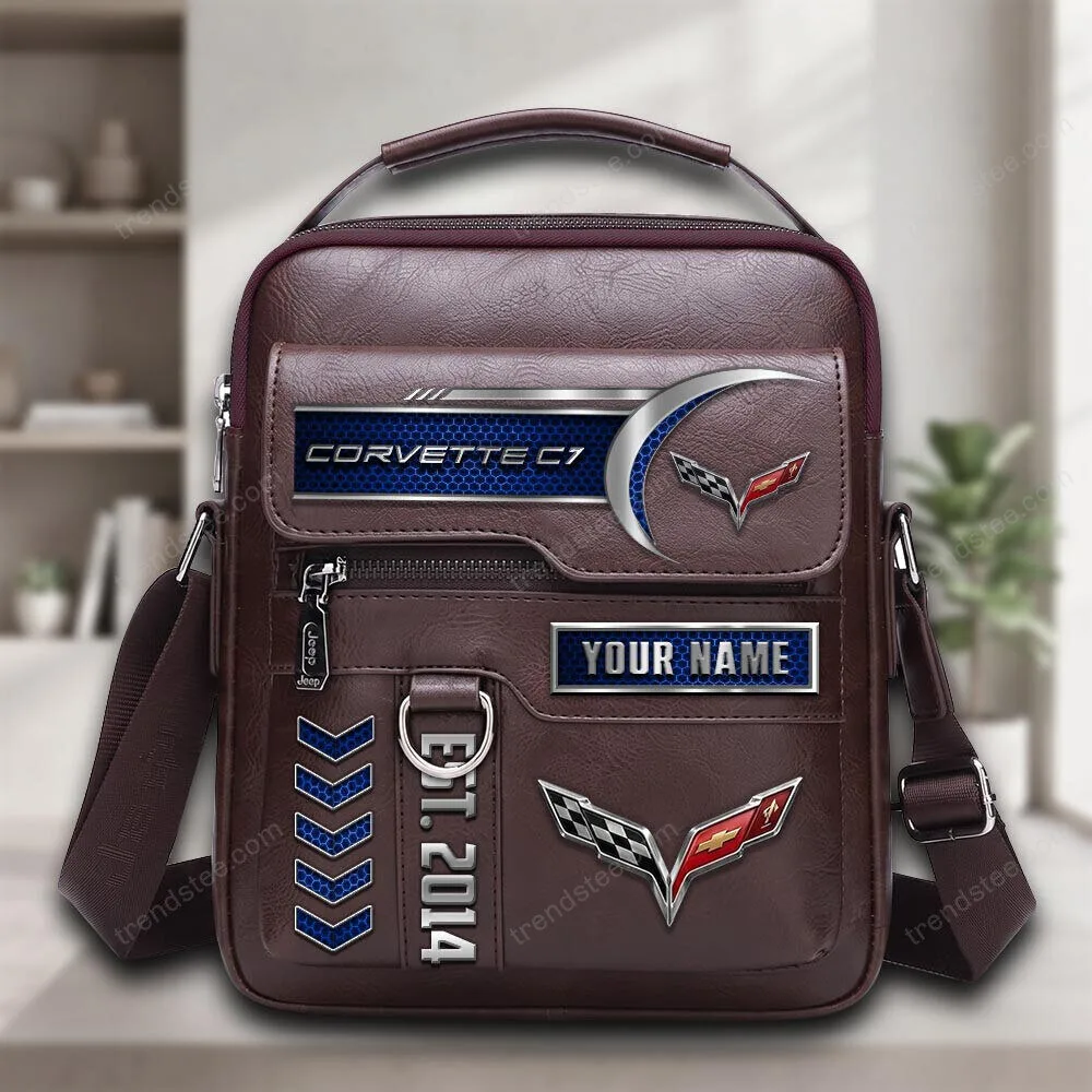 Chevrolet Corvette C7 Personalized Leather Handbag