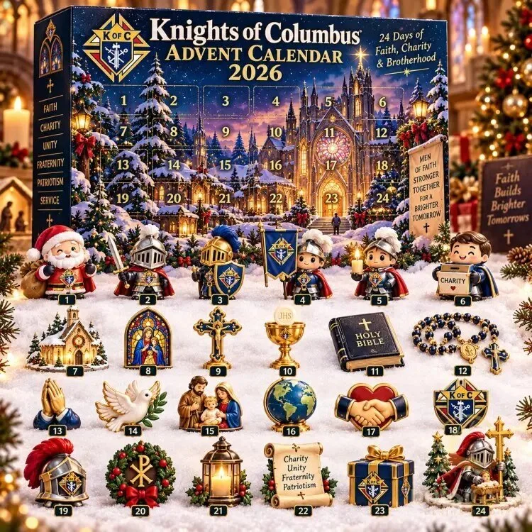 Knights of Columbus 2026 Advent Calendar with 24 Days of Faith, Charity, and Brotherhood 2D 6 Knights of Columbus 2026 Advent Calendar with 24 Days of Faith, Charity, and Brotherhood