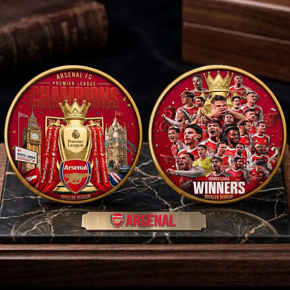 Commemorative Coin for Arsenal Football Club's 2025-2026 Premier League Champions