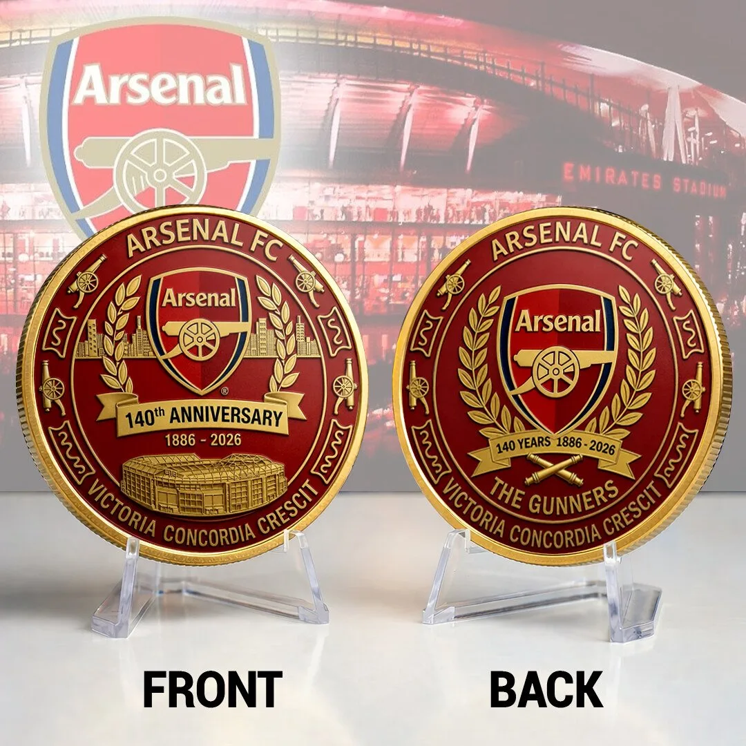Arsenal Football Club 140th Anniversary Commemorative Coin Collectible