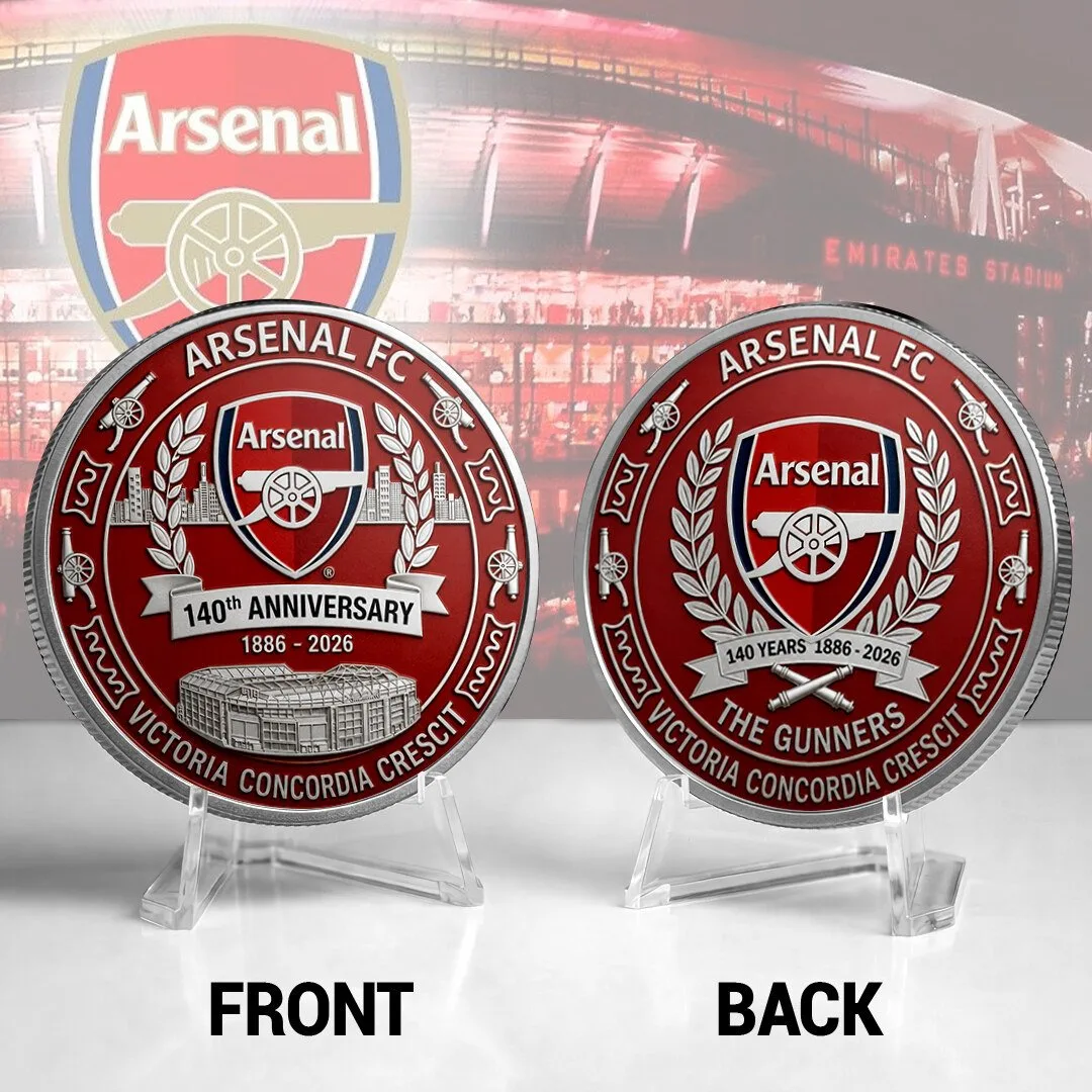 Arsenal Football Club 140th Anniversary Commemorative Coin Collectible 6 Arsenal Football Club 140th Anniversary Commemorative Coin Collectible