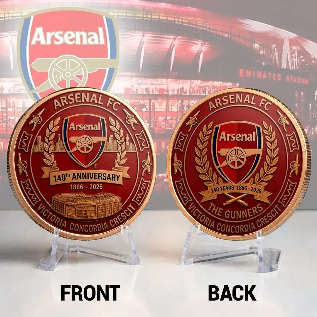 Arsenal Football Club 140th Anniversary Commemorative Coin Collectible 7 Arsenal Football Club 140th Anniversary Commemorative Coin Collectible