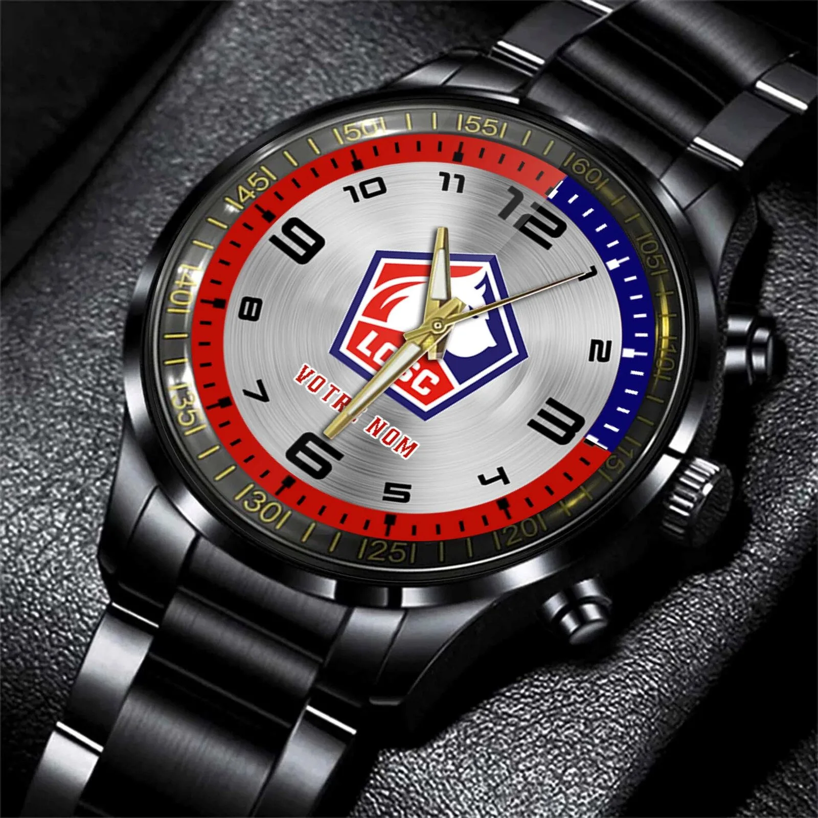 LOSC Lille Football Club Logo Stainless Steel Watch