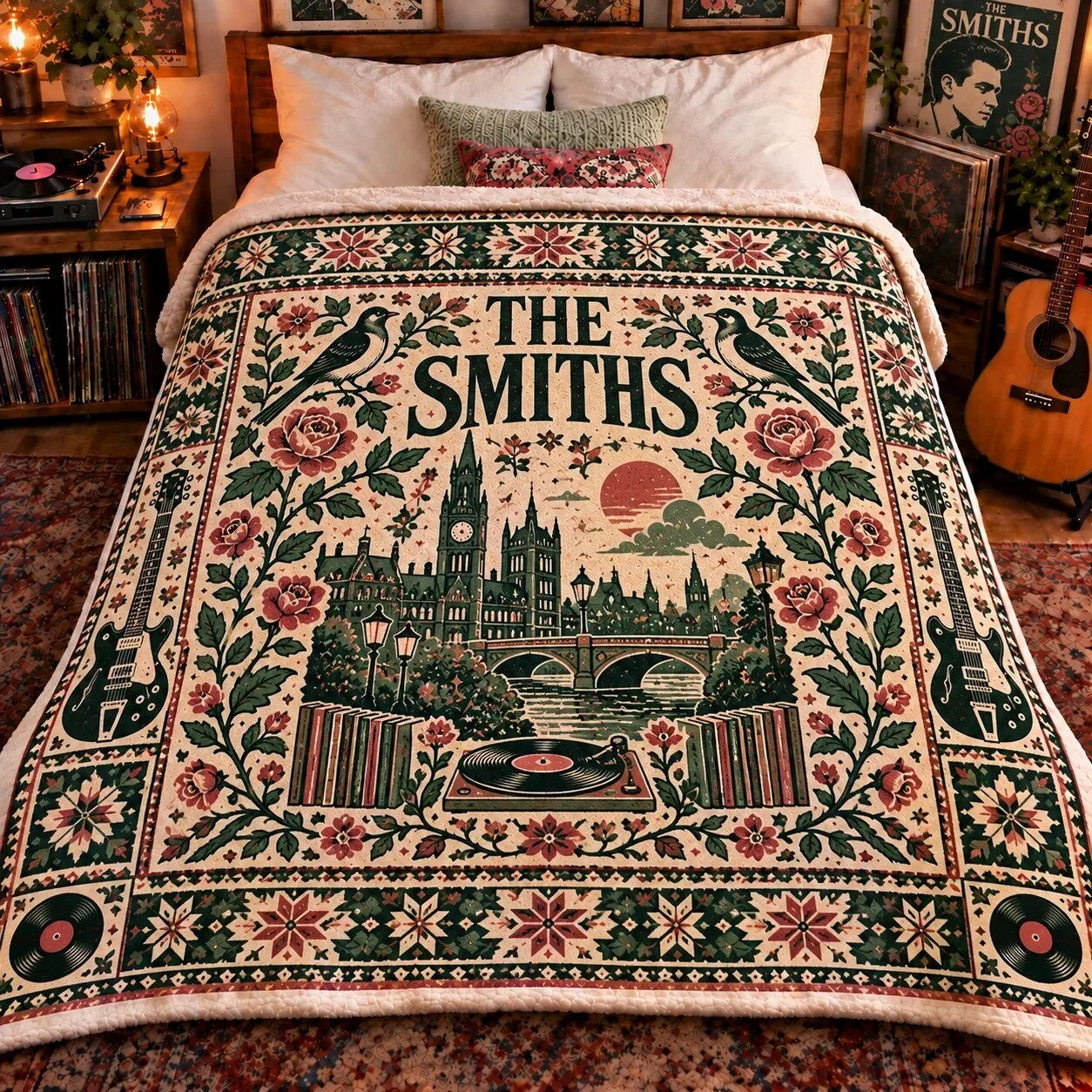 The Smiths Vintage Indie Rock Fleece Blanket