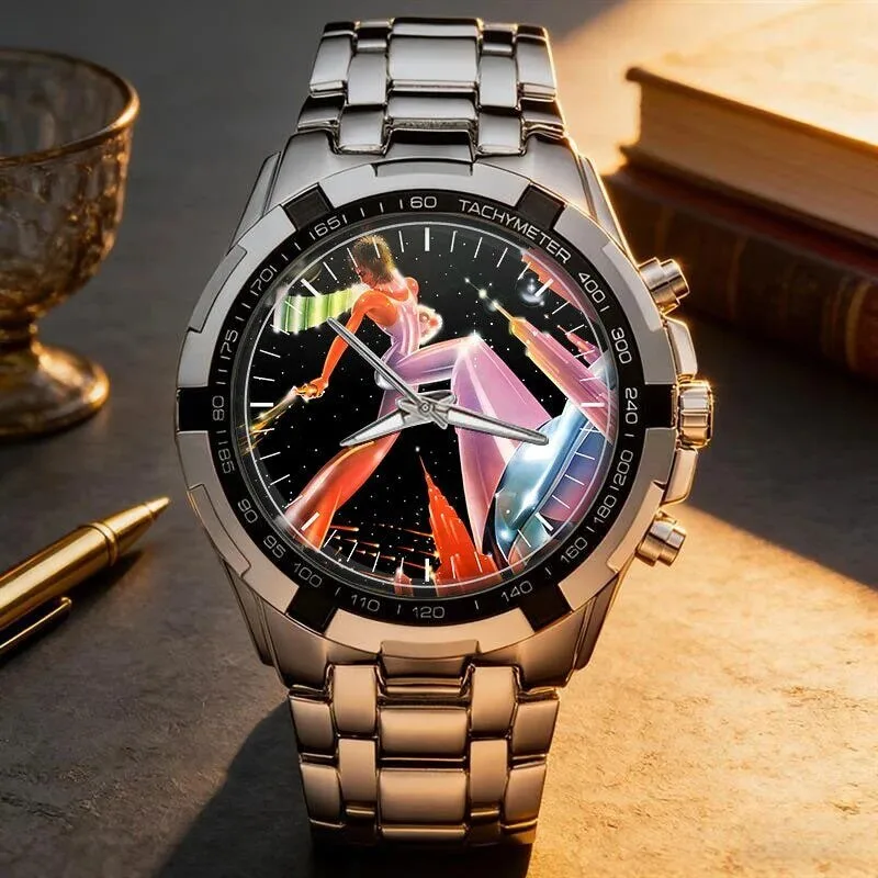Rod Stewart Album Art Stainless Steel Chronograph Watch 37 Rod Stewart Album Art Stainless Steel Chronograph Watch