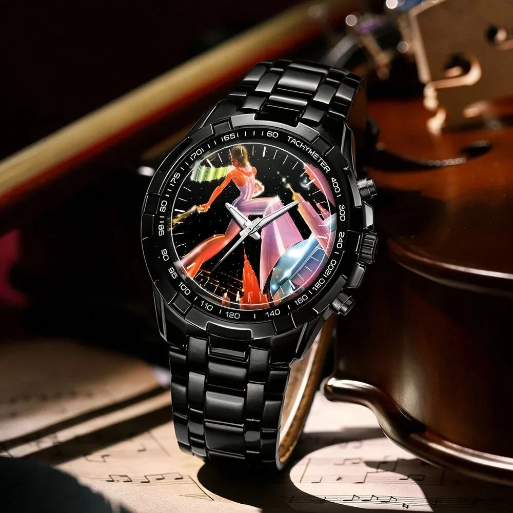 Rod Stewart Album Art Stainless Steel Chronograph Watch 38 Rod Stewart Album Art Stainless Steel Chronograph Watch