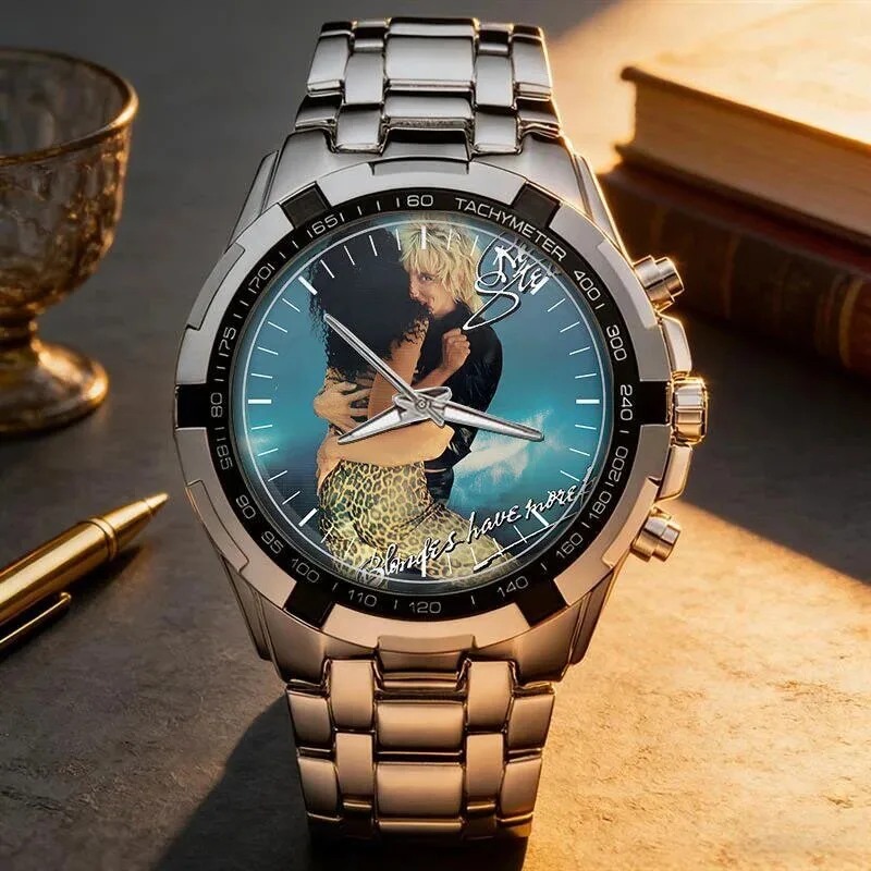 Rod Stewart Album Art Stainless Steel Chronograph Watch 39 Rod Stewart Album Art Stainless Steel Chronograph Watch