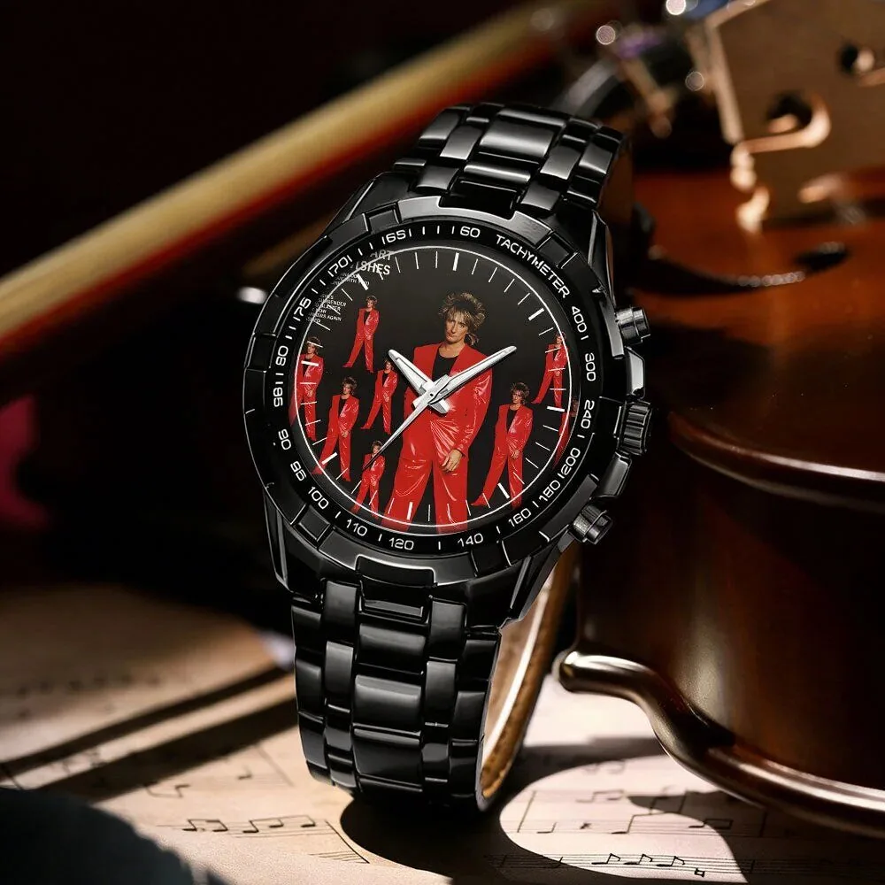 Rod Stewart Album Art Stainless Steel Chronograph Watch 42 Rod Stewart Album Art Stainless Steel Chronograph Watch