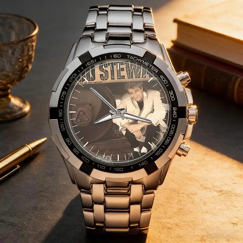 Rod Stewart Album Art Stainless Steel Chronograph Watch 43 Rod Stewart Album Art Stainless Steel Chronograph Watch