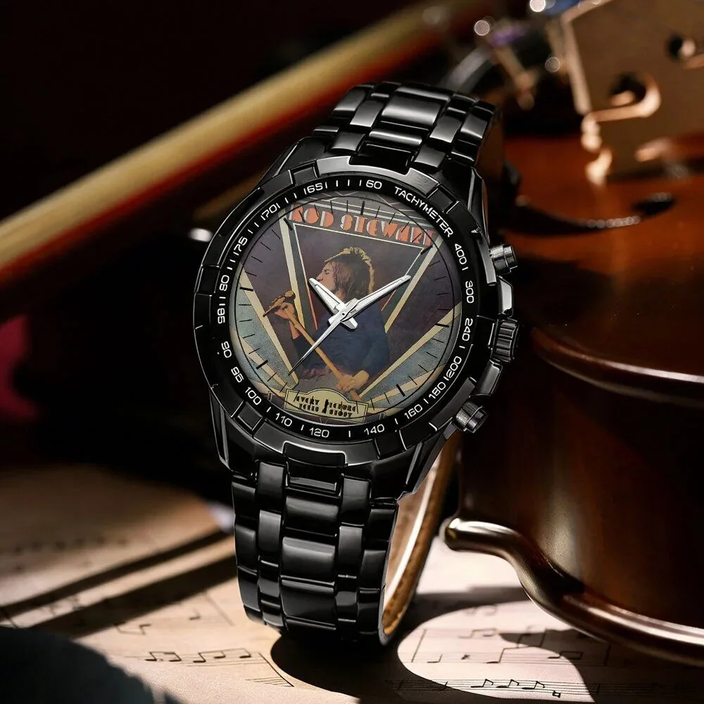 Rod Stewart Album Art Stainless Steel Chronograph Watch 46 Rod Stewart Album Art Stainless Steel Chronograph Watch