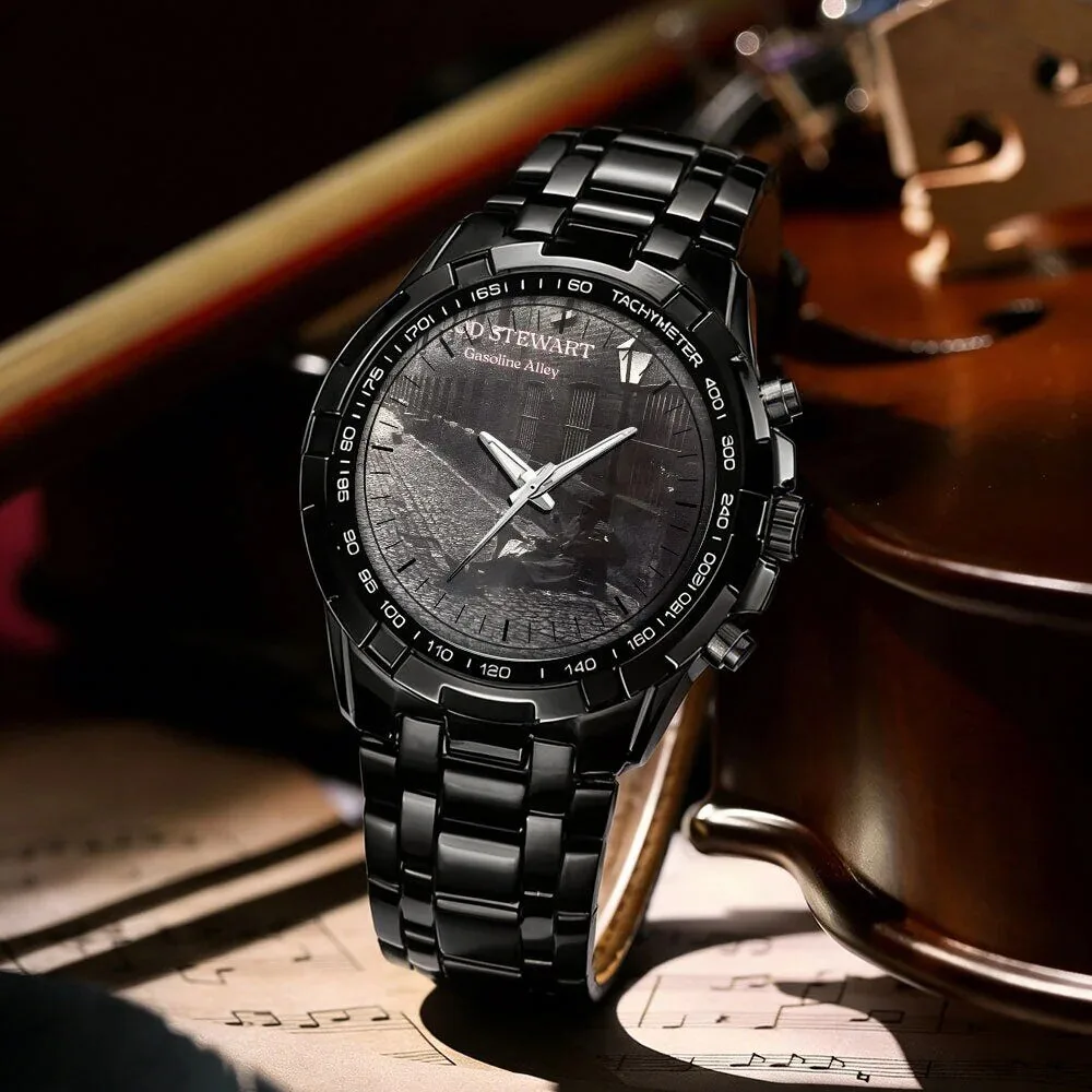 Rod Stewart Album Art Stainless Steel Chronograph Watch 52 Rod Stewart Album Art Stainless Steel Chronograph Watch