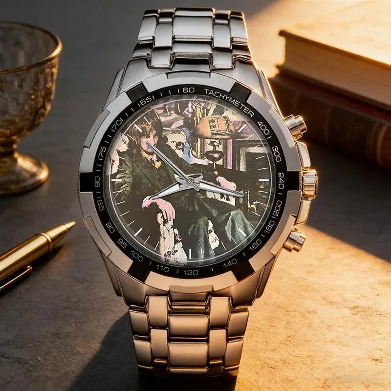 Rod Stewart Album Art Stainless Steel Chronograph Watch 55 Rod Stewart Album Art Stainless Steel Chronograph Watch