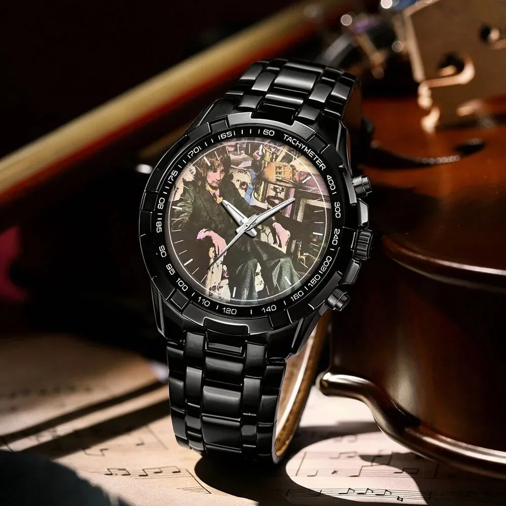 Rod Stewart Album Art Stainless Steel Chronograph Watch 56 Rod Stewart Album Art Stainless Steel Chronograph Watch