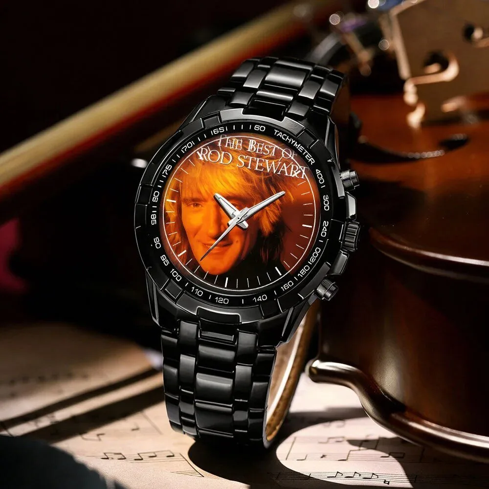 Rod Stewart Album Art Stainless Steel Chronograph Watch 64 Rod Stewart Album Art Stainless Steel Chronograph Watch