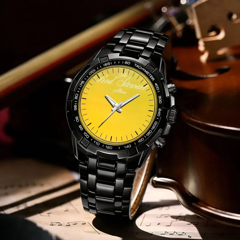 Rod Stewart Album Art Stainless Steel Chronograph Watch 66 Rod Stewart Album Art Stainless Steel Chronograph Watch