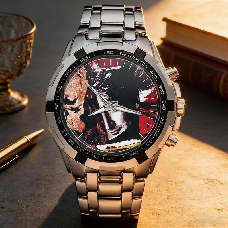 Rod Stewart Album Art Stainless Steel Chronograph Watch 67 Rod Stewart Album Art Stainless Steel Chronograph Watch
