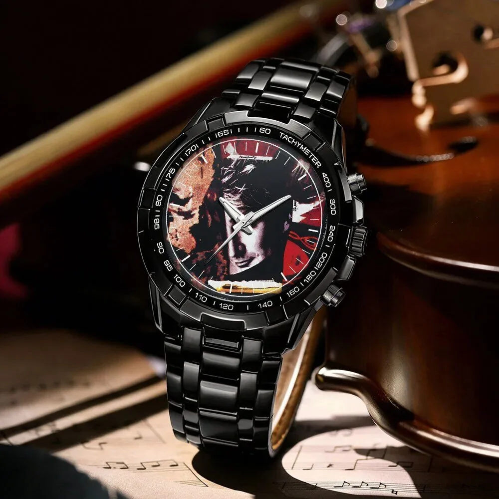 Rod Stewart Album Art Stainless Steel Chronograph Watch 68 Rod Stewart Album Art Stainless Steel Chronograph Watch