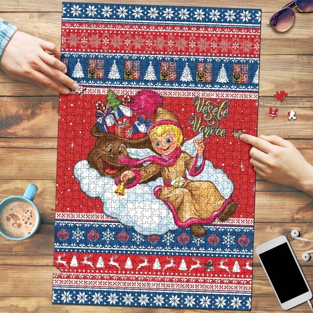 Czech Republic Jezisek Vesele Vanoce Christmas Holiday Jigsaw Puzzle
