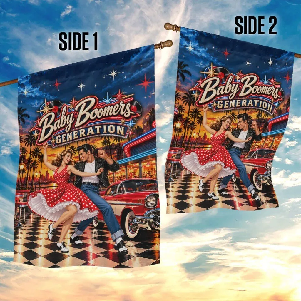 Baby Boomers Generation Vintage 1950s Retro Rock And Roll Nostalgia Garden Flag 7 Baby Boomers Generation Vintage 1950s Retro Rock And Roll Nostalgia Garden Flag