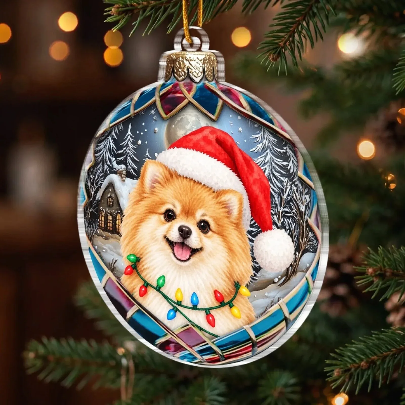 Personalized Pet Photo Christmas Tree Ornament Custom Dog Cat Picture Holiday Decor 8 Personalized Pet Photo Christmas Tree Ornament Custom Dog Cat Picture Holiday Decor