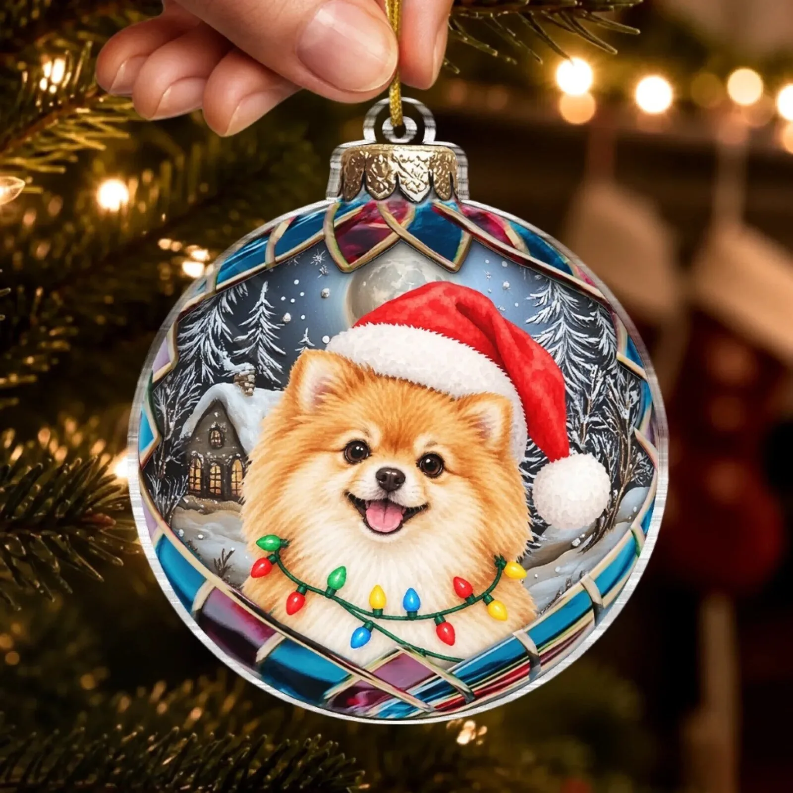 Personalized Pet Photo Christmas Tree Ornament Custom Dog Cat Picture Holiday Decor 9 Personalized Pet Photo Christmas Tree Ornament Custom Dog Cat Picture Holiday Decor
